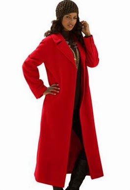 Classic Long Wool Blend Coat from Roaman’s